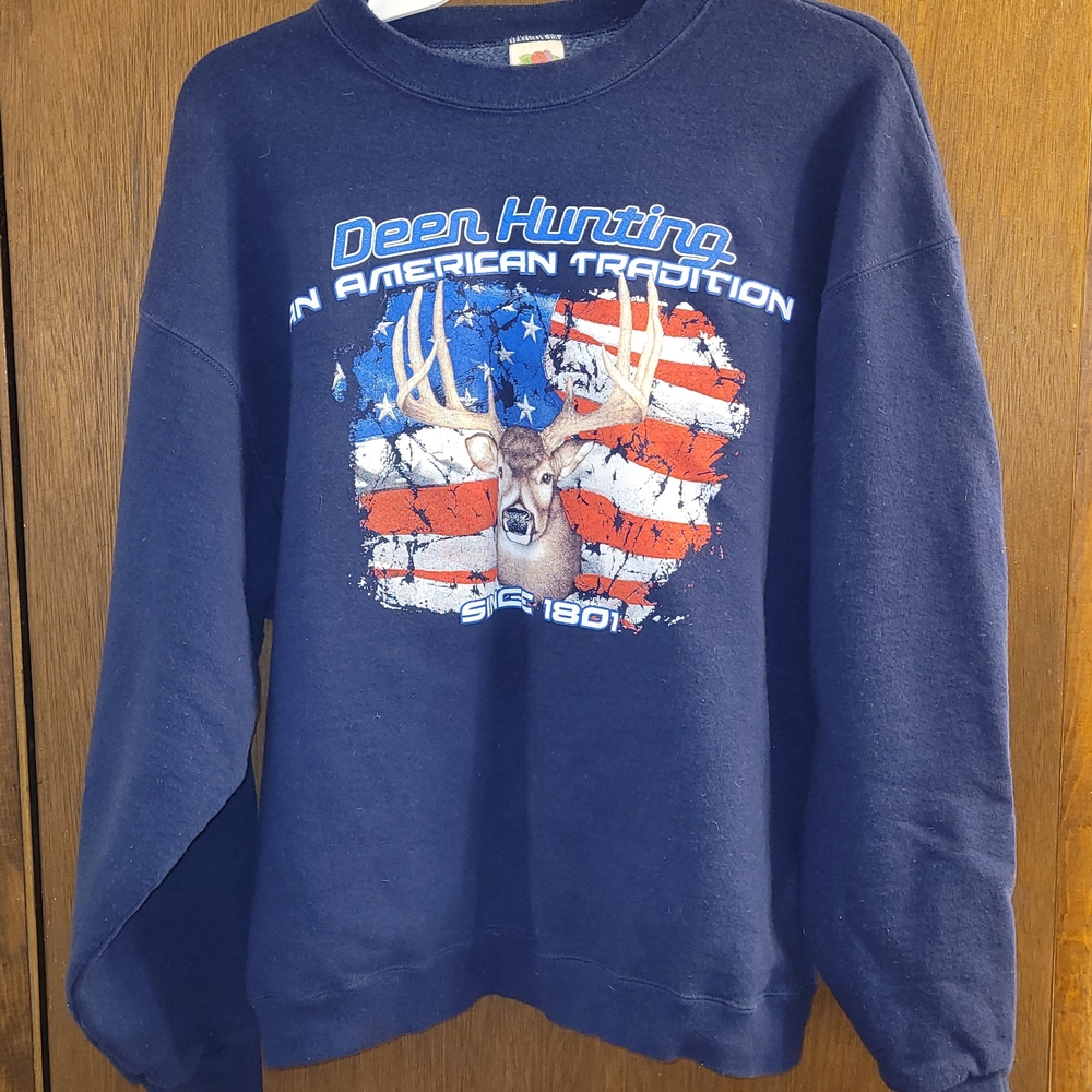 Fruit of the Loom‎ Blue Crewneck Sweater
